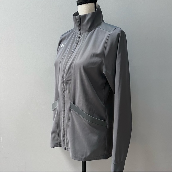 Under Armour Women's Graphite Pre-Game Woven Jacket  size XS - Picture 3 of 12